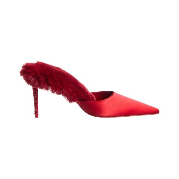 Christian Louboutin Km 85 Suede Mule Red